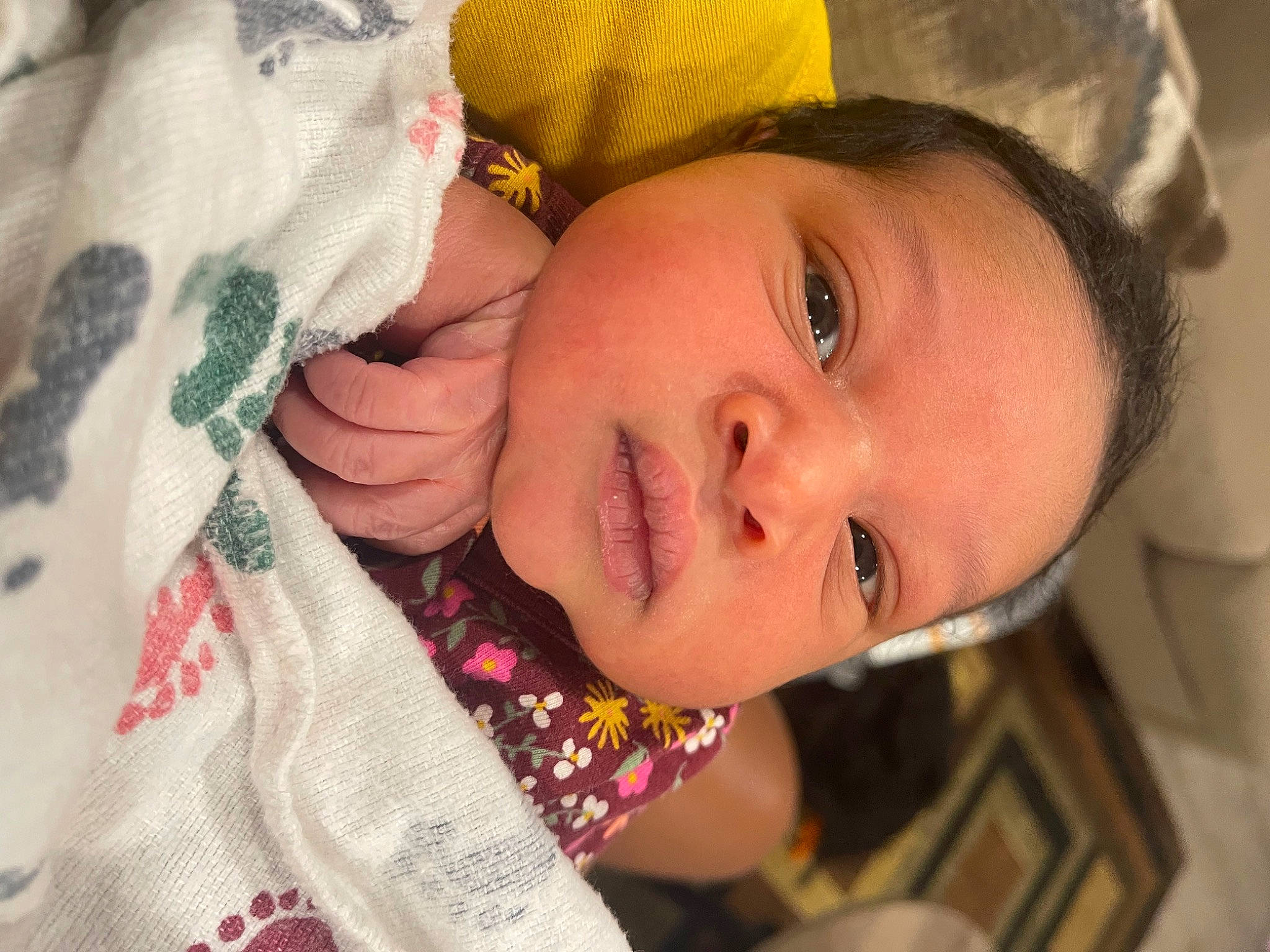 Kayleigh joined the competition — help win amazing prizes! baby, baby_toddler_clothing, cheek, comfort, ear, eyebrow, eyelash, face, finger, forehead, happy, linens, lip, mouth, neck, nose, organ, person, skin, smile