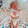Corey joined the competition — help win amazing prizes! newborn, baby, infant, sleeping, diaper, blanket, hospital, umbilical_cord, clamp, white_shirt, ankle_band, patterned_blanket, duck_pattern, bed, resting, peaceful, skin, small_hands, small_feet, indoors