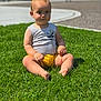 Liam is registered to the contest to win money with this photo: baby, barefoot, bodypart, clothing, face, field, finger, grass, grassland, hand, head, lawn, person, photography, plant, portrait, shorts, sitting, summer, t_shirt