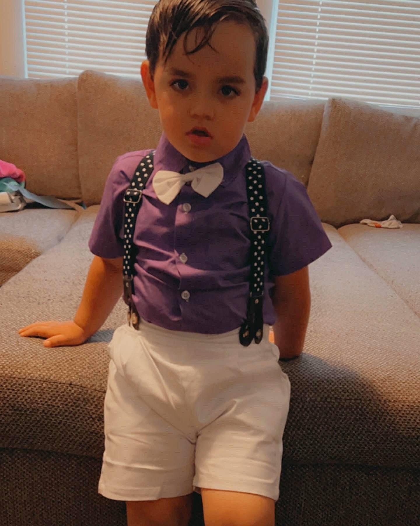 Brecken joined the competition — help win amazing prizes! arm, baby, baby_toddler_clothing, couch, dress_shirt, eye, face, hair, hand, head, human_body, joint, knee, leg, neck, person, shoulder, sleeve, thigh, tie