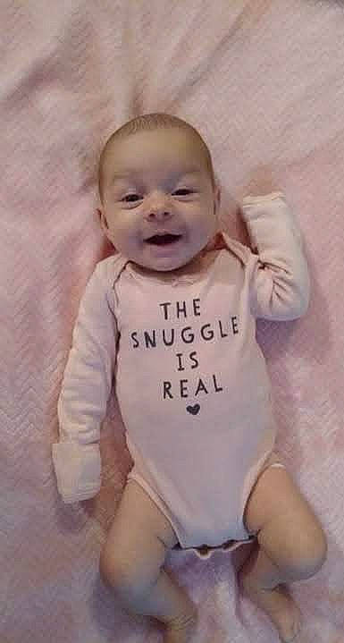 Caroline joined the competition — help win amazing prizes! baby, baby_toddler_clothing, cheek, chin, comfort, eye, eyebrow, gesture, hair, happy, head, human_body, iris, lip, nose, person, pink, sleeve, smile, t_shirt