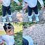 Ocean joined the competition — help win amazing prizes! toddler, child, outdoor, grass, shoes, white_shoes, pants, white_shirt, smiling, happy, holding_hands, baby, walking, hairstyle, curly_hair, sunlight, nature, playful, person, footwear