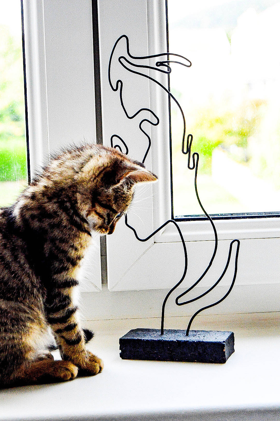 Siméo a rejoint le concours — aidez-le/la à gagner de superbes lots ! art, carnivore, cat, domestic_short_haired_cat, felidae, flooring, flowerpot, fur, houseplant, interior_design, organism, pet_supply, plant, rectangle, small_to_medium_sized_cats, tail, terrestrial_animal, whiskers, window, wood