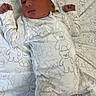 Camiri is registered to the contest to win money with this photo: newborn, baby, infant, sleeping, pajamas, hat, blanket, teddy_bear_pattern, bed, cute, cozy, soft, clothing, child, indoors, resting, person, baby_clothes, fabric, floor