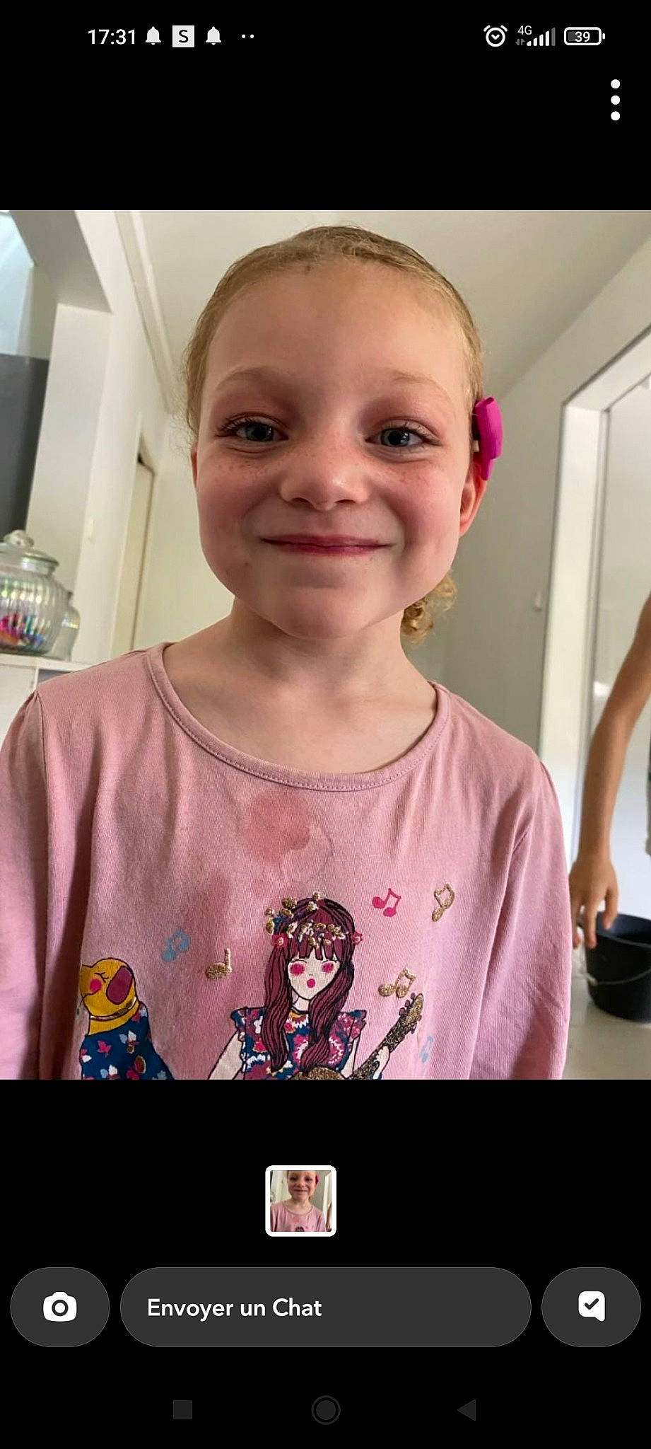 Liya participe au concours pour gagner de l'argent avec cette photo : beauty, cheek, child, event, eyelash, fun, happy, jewellery, joy, magenta, neck, necklace, pattern, person, pink, selfie, skin, sleeve, smile, standing