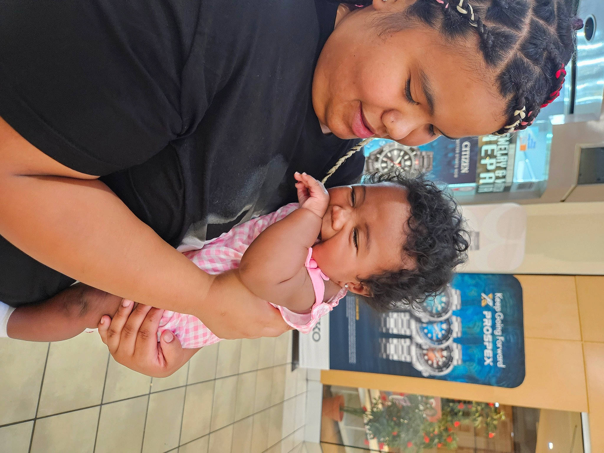 Ny'Asia joined the competition — help win amazing prizes! baby, black_hair, child, elbow, eyelash, eyewear, foot, fun, gesture, hairstyle, happy, human_leg, joy, leisure, mouth, nail, person, skin, smile, thigh