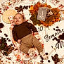 Mayson a rejoint le concours — aidez-le/la à gagner de superbes lots ! baby, infant, blanket, autumn, pine_cones, leaves, berries, clothing, socks, person, face, nature, decor, photography, cute, celebration, woodland_theme, lying_down, warm_colors, cozy