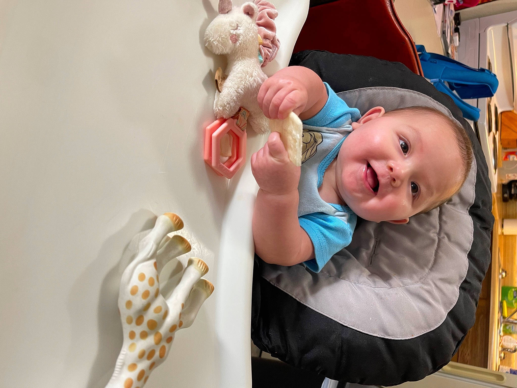 Jacelynn is registered to the contest to win money with this photo: baby, baby_products, baby_toddler_clothing, baby_toys, child, fashion_accessory, finger, finger_food, fun, gesture, happy, hat, ingredient, mouth, nail, person, play, sitting, smile, sweetness