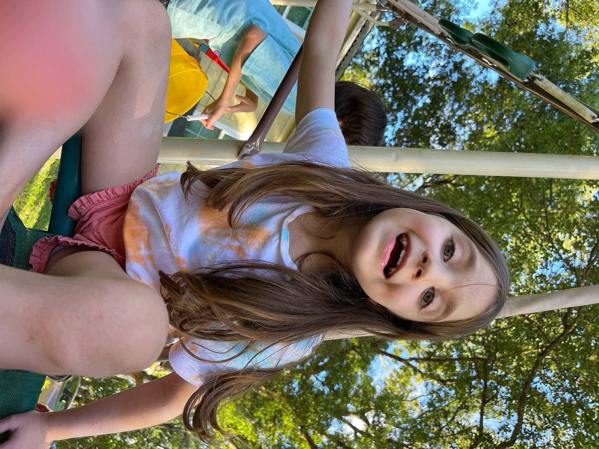 Audrianna joined the competition — help win amazing prizes! beauty, blond, brown_hair, facial_expression, fun, grass, hairstyle, happy, human_leg, knee, leisure, people_in_nature, person, recreation, sky, smile, spring, summer, thigh, tree