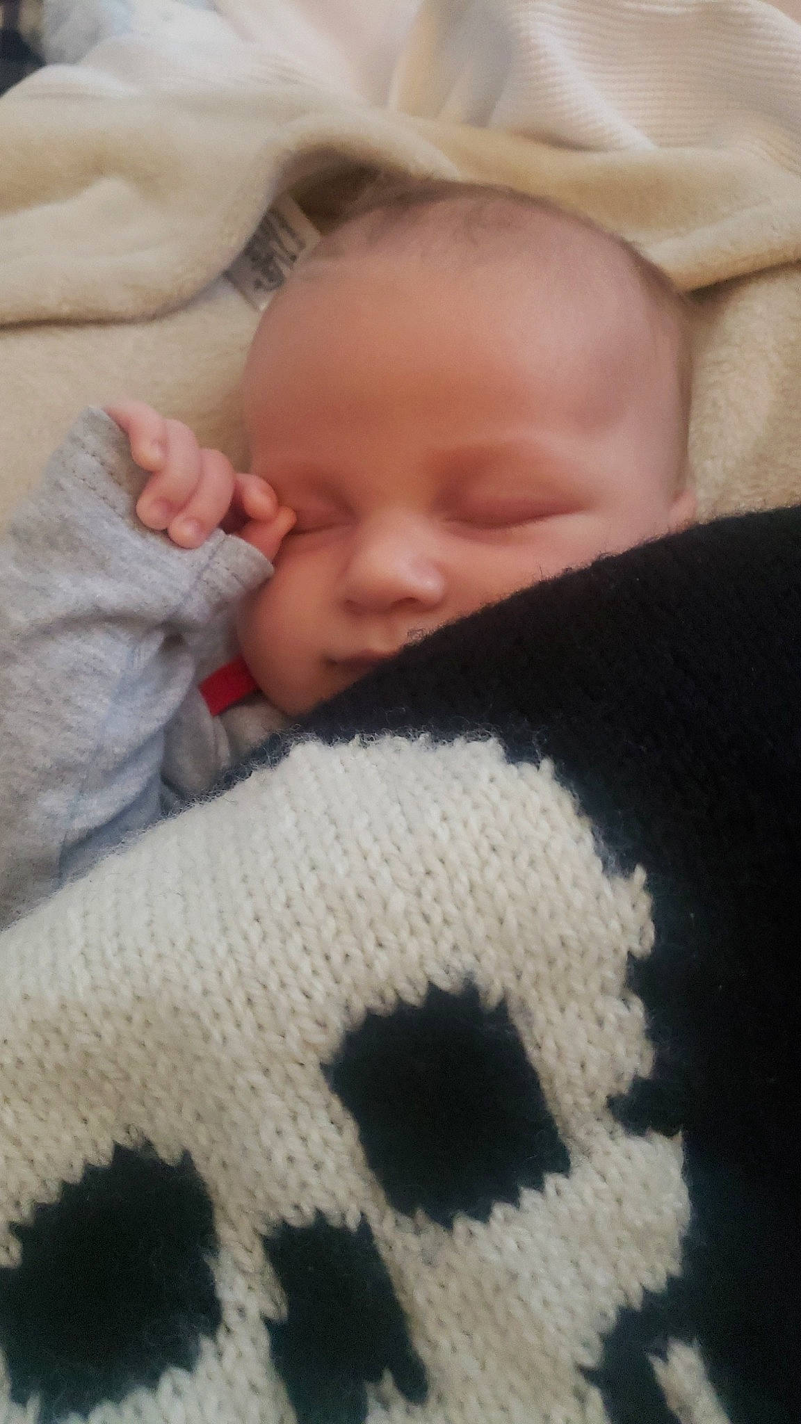 Wesley joined the competition — help win amazing prizes! baby, baby_sleeping, blanket, cheek, child, crochet, eye, face, head, knitting, lip, mouth, nap, nose, person, skin, sleep, textile, toddler, wool