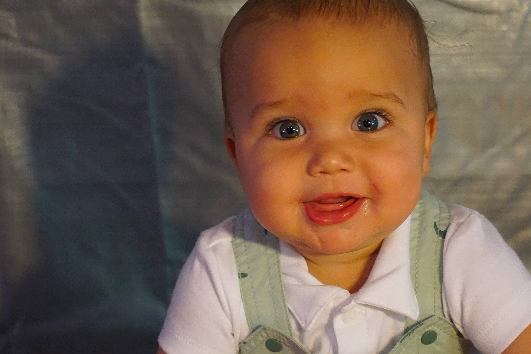 Quinton joined the competition — help win amazing prizes! baby, baby_toddler_clothing, cheek, chin, ear, eyebrow, eyelash, face, facial_expression, finger, forehead, gesture, happy, iris, joy, lip, mouth, nose, person, skin