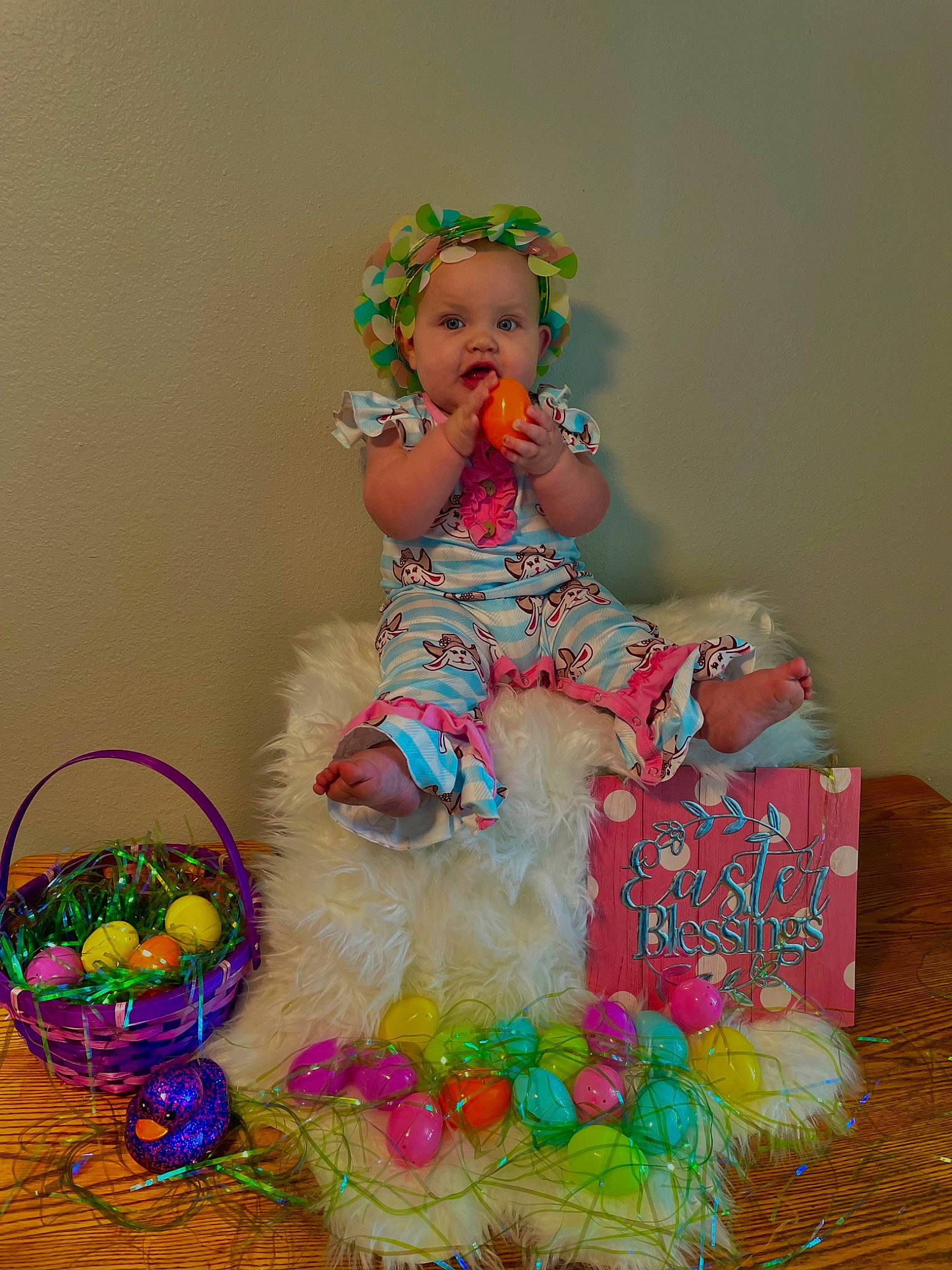 Oaklynn Keen joined the competition — help win amazing prizes! baby_toddler_clothing, cake_decorating, child, doll, dress, embellishment, entertainment, event, fashion_accessory, fashion_design, headpiece, magenta, party_supply, performing_arts, person, pink, ruffle, storage_basket, sugar_cake, sweetness