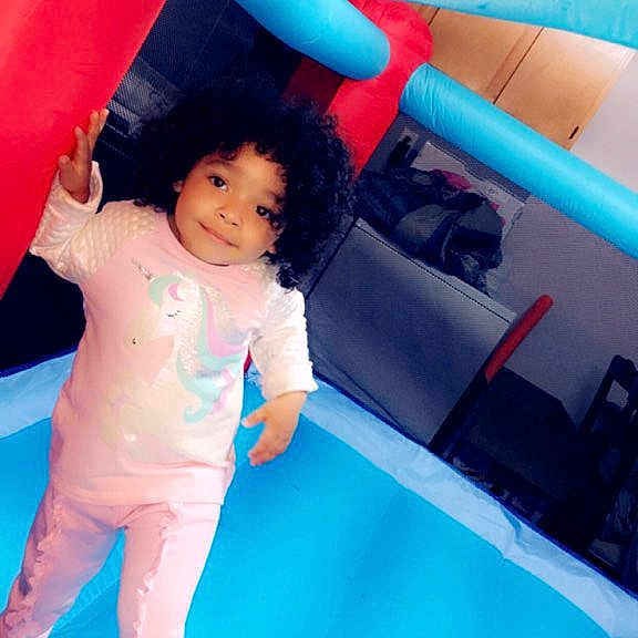 Symphanie is registered to the contest to win money with this photo: bounce_house, child, fun, games, inflatable, joy, leg, leisure, person, play, recreation, toddler