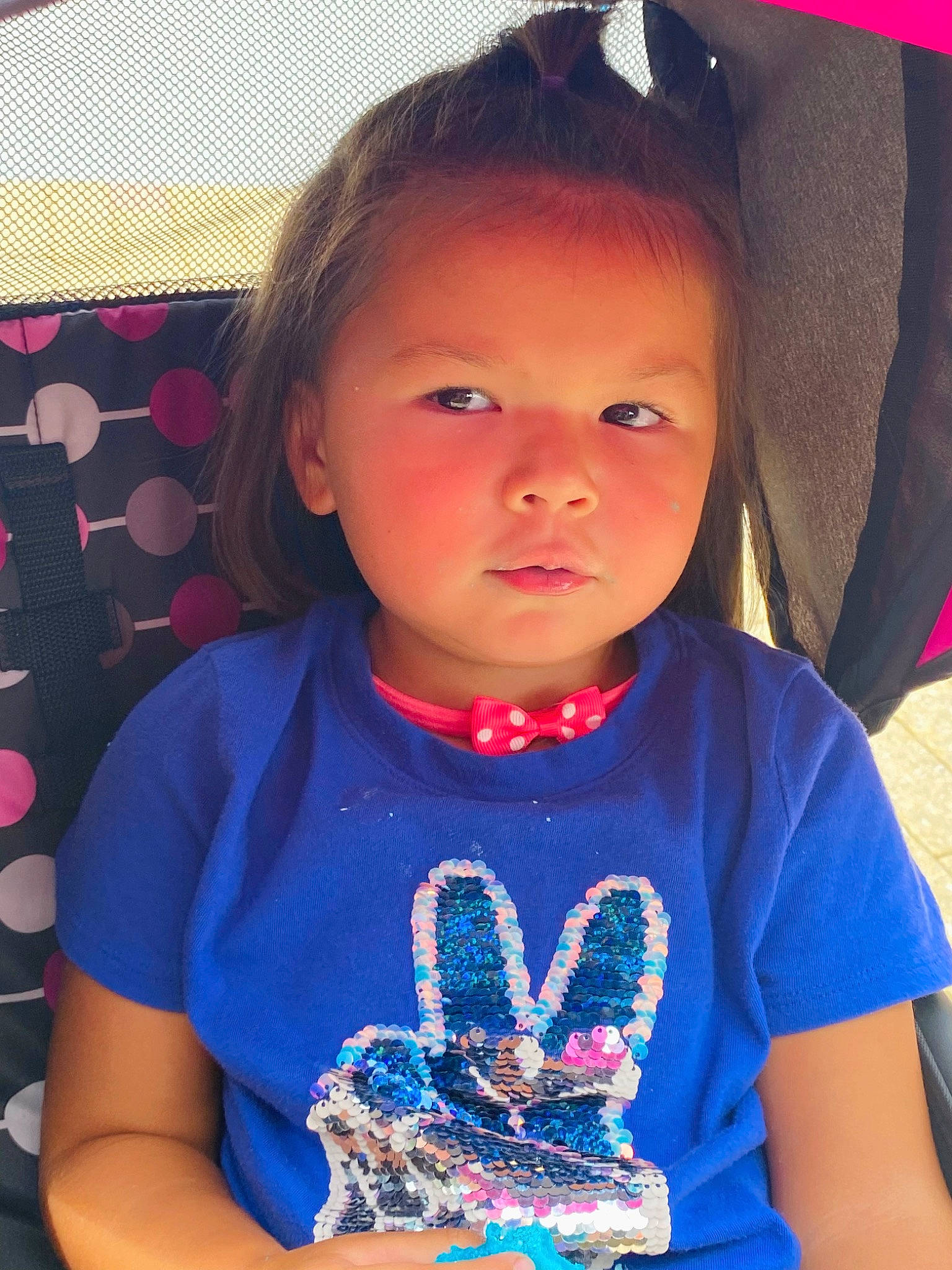 Josie joined the competition — help win amazing prizes! blue, child, chin, cool, electric_blue, event, eyelash, fun, happy, human, jewellery, neck, necklace, pattern, people, person, red, skin, sleeve, t_shirt