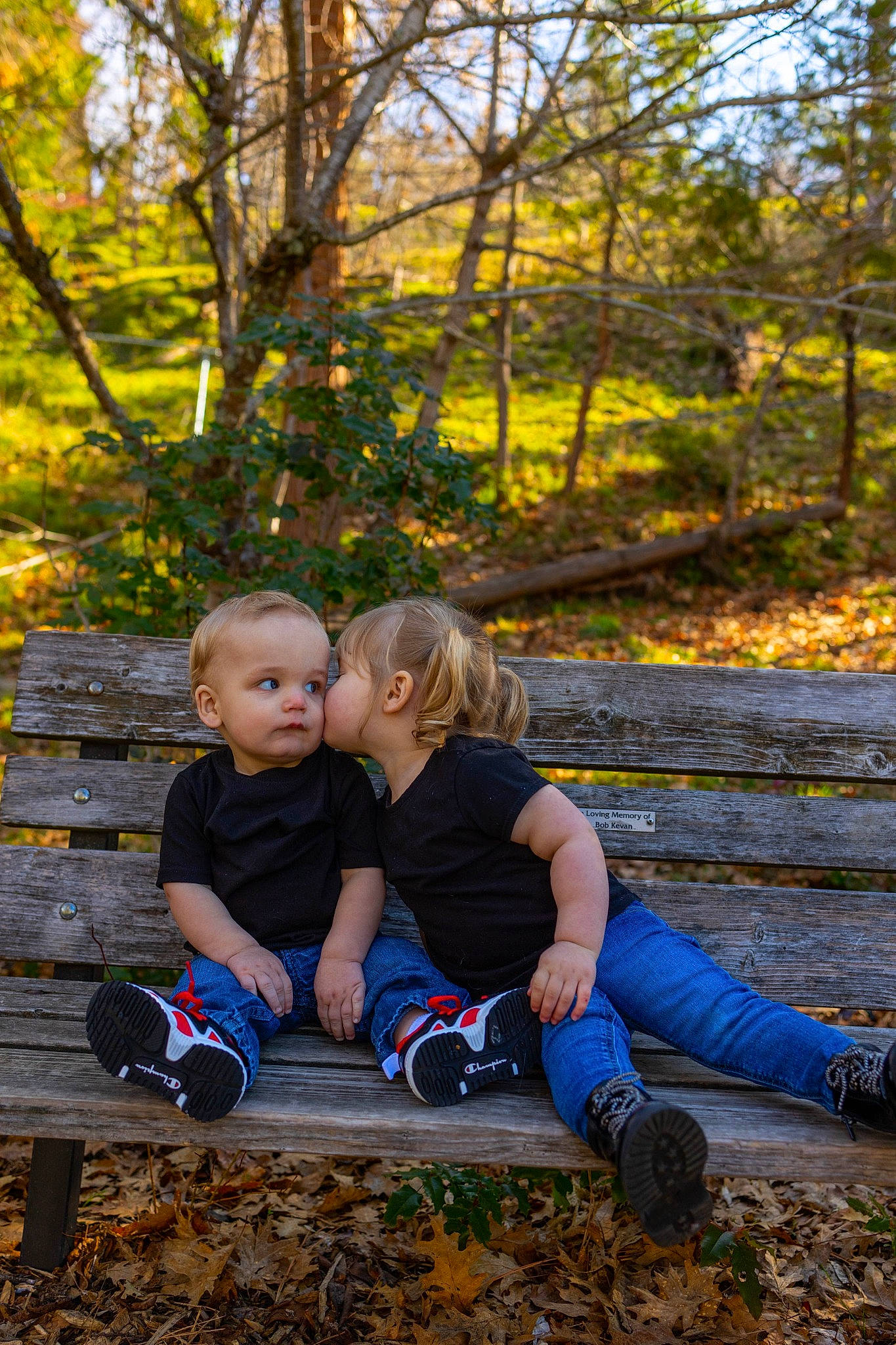 Steven joined the competition — help win amazing prizes! branch, deciduous, flash_photography, forest, fun, grass, happy, leaf, leg, leisure, people_in_nature, person, plant, recreation, shoe, sneakers, sunlight, toddler, tree, wood