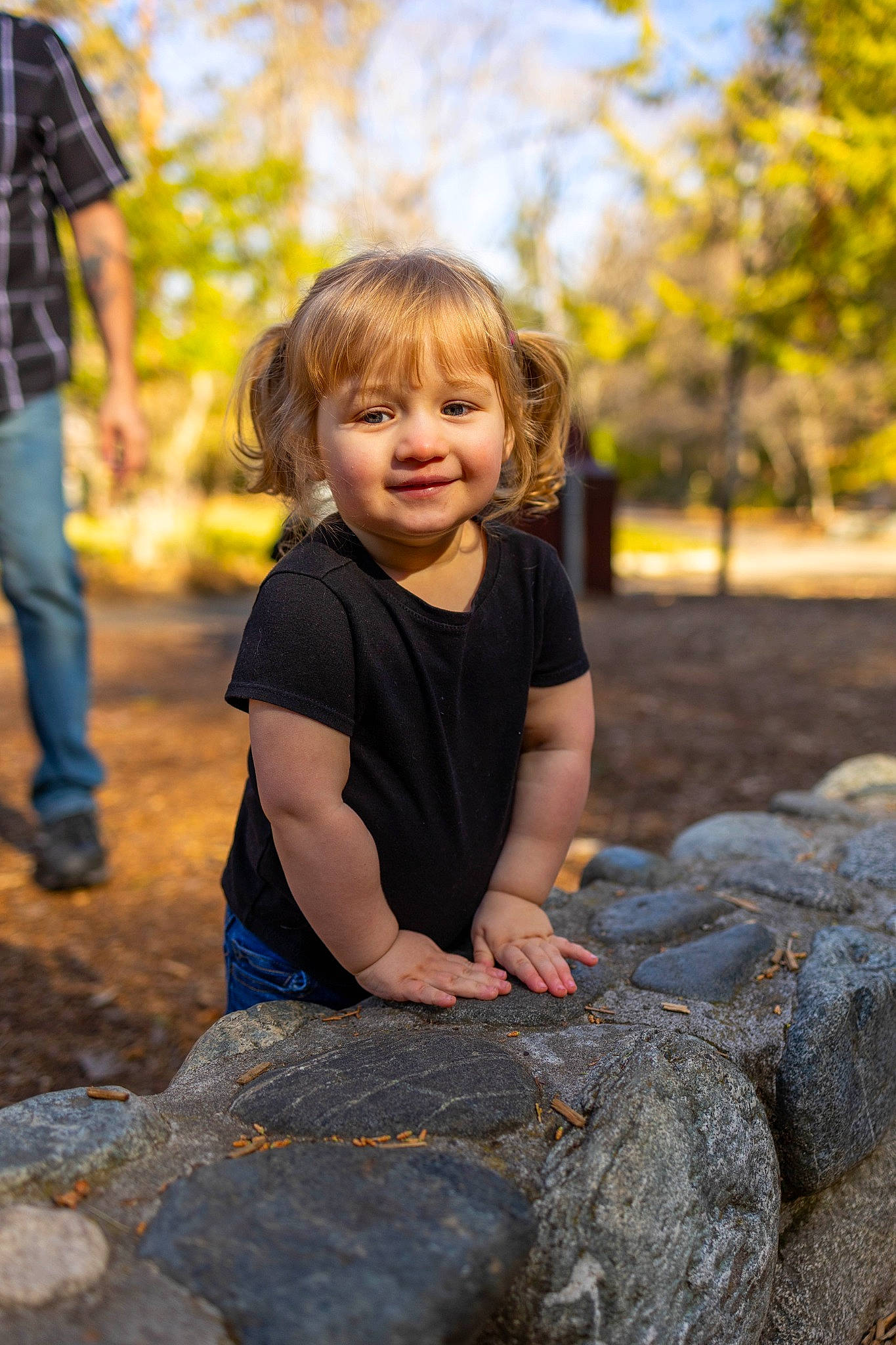 Kyleia joined the competition — help win amazing prizes! child, eye, flash_photography, fun, grass, happy, joy, landscape, leaf, leisure, people_in_nature, person, plant, sitting, smile, standing, sunlight, toddler, tree, trunk