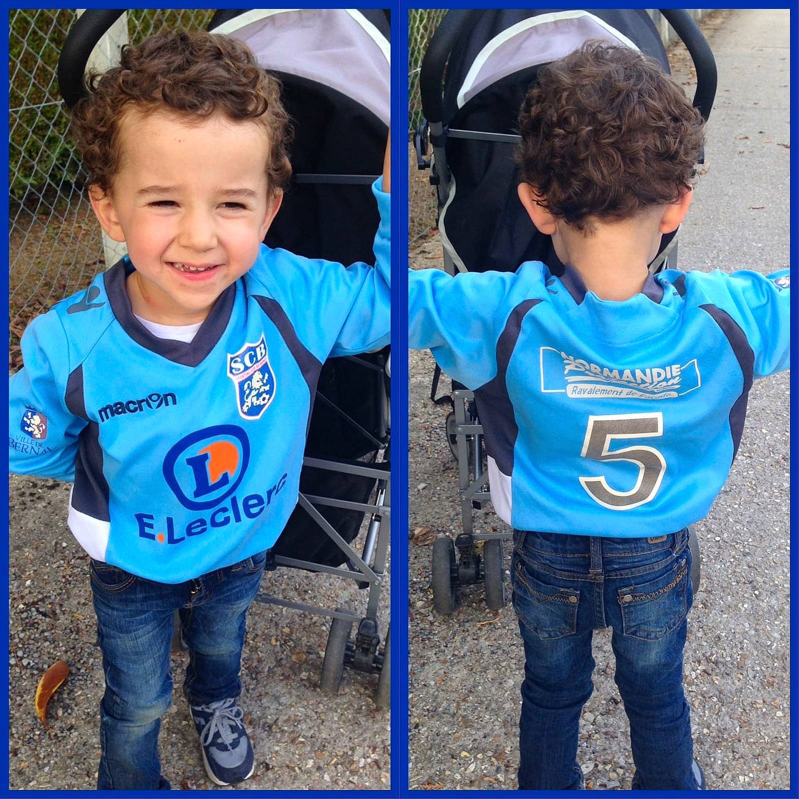 Maël participe au concours pour gagner de l'argent avec cette photo : blue, clothing, cool, denim, facial_expression, fun, grass, happy, jeans, jersey, joy, outerwear, person, photograph, product, recreation, sleeve, smile, sportswear, standing