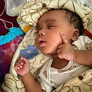 Xolyn joined the competition — help win amazing prizes! baby, sleeping, blanket, pacifier, infant, cozy, hand, face, cheek, clothing, pattern, bedtime, comfort, soft, cute, child, rest, peaceful, indoors, toddler