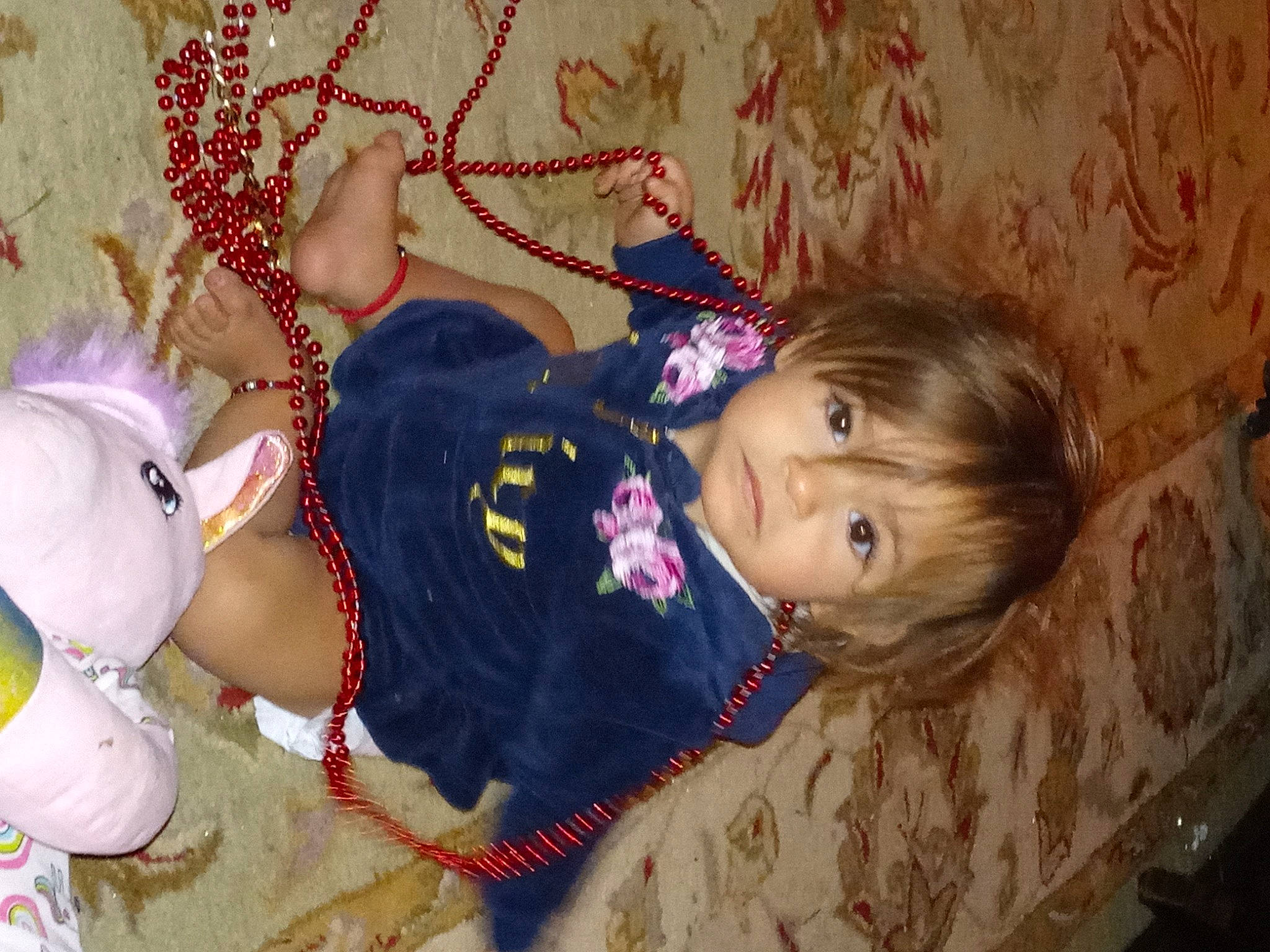 Gabryella joined the competition — help win amazing prizes! baby, baby_toddler_clothing, baby_toys, child, fawn, fun, happy, magenta, organ, pattern, person, pink, play, room, sitting, stuffed_toy, textile, toddler, toy, tree