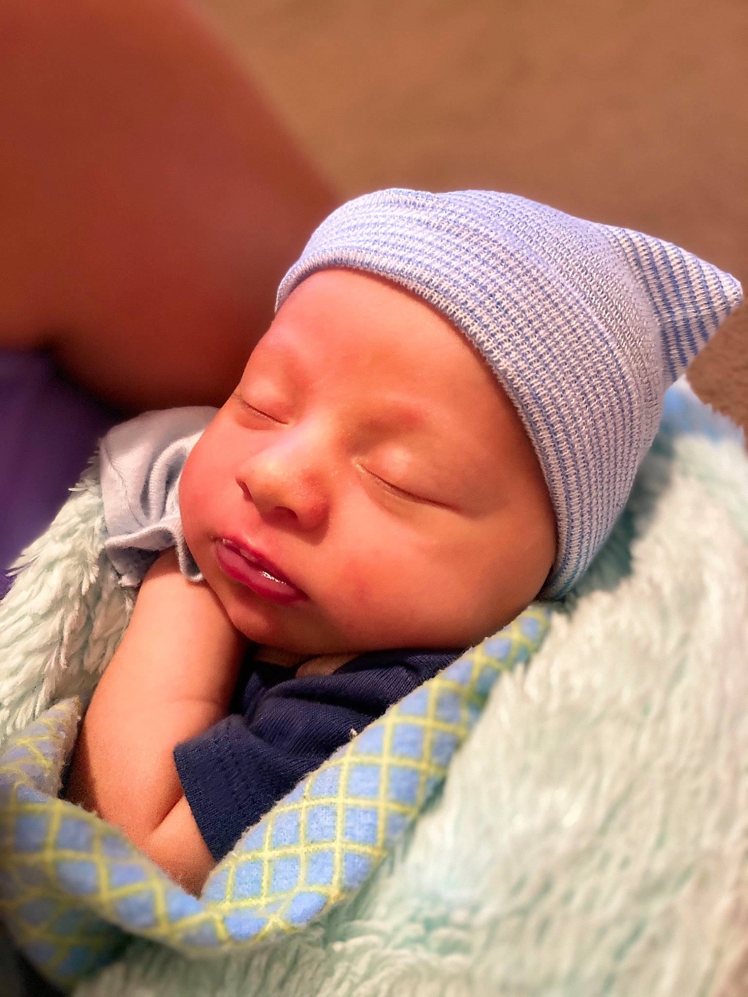 Jaxson joined the competition — help win amazing prizes! baby, baby_sleeping, beanie, bedtime, cheek, child, headgear, headwear, nap, nose, person, skin, sleep, toddler, wool