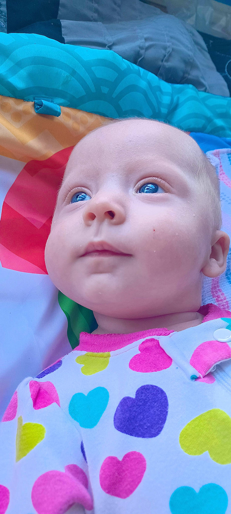Jianna joined the competition — help win amazing prizes! aqua, baby, baby_toddler_clothing, beauty, blue, cheek, child, chin, eyelash, facial_expression, happy, hat, iris, lip, nose, person, pink, skin, smile, textile