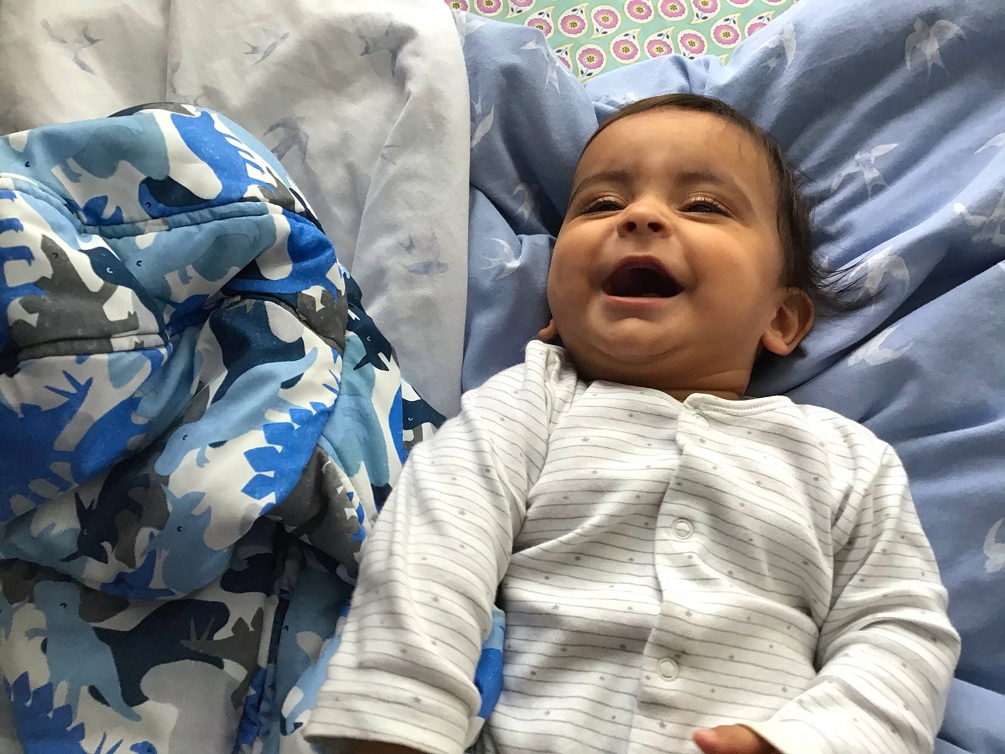 Roshan joined the competition — help win amazing prizes! baby, baby_products, baby_sleeping, baby_toddler_clothing, bag, bedding, bedtime, cheek, child, comfort, electric_blue, fun, happy, linens, nap, person, room, sleep, sleeve, smile