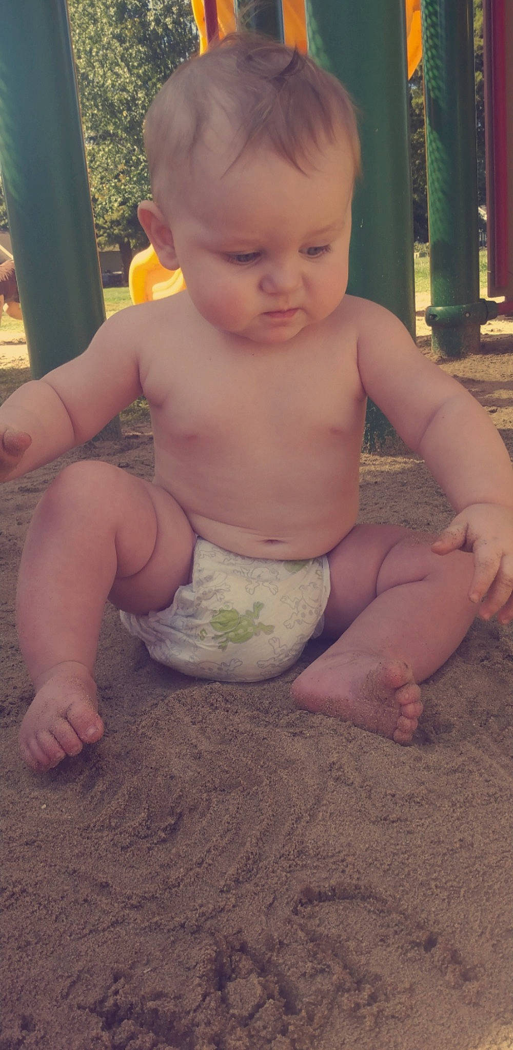 Jaxxon is registered to the contest to win money with this photo: baby, baby_toddler_clothing, cheek, chest, eye, finger, grass, hair, happy, head, iris, leg, mouth, nose, person, skin, stomach, thigh, thumb, toddler