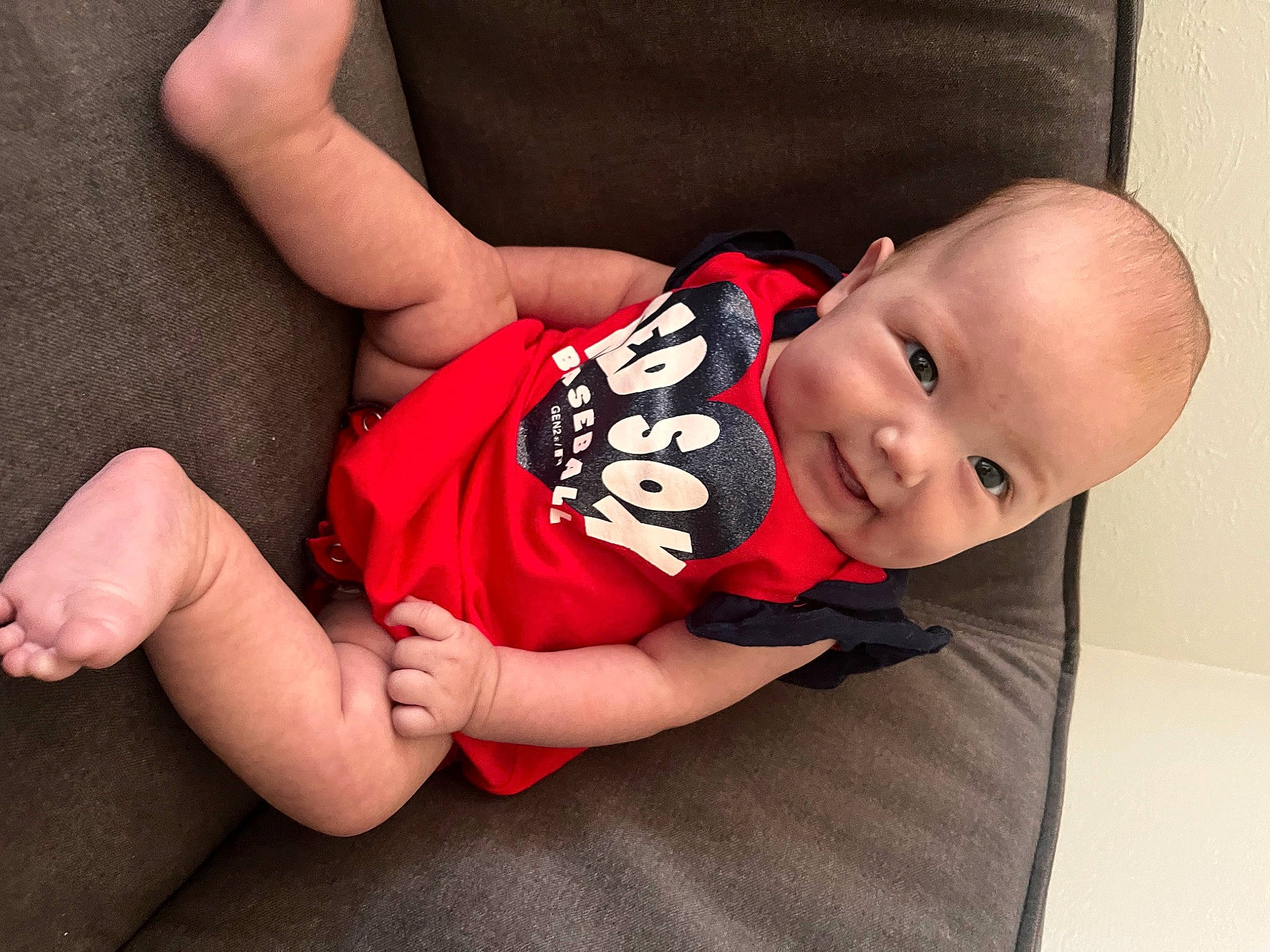 Aleaha joined the competition — help win amazing prizes! baby, baby_toddler_clothing, cheek, child, comfort, elbow, finger, flash_photography, flooring, happy, human_leg, joint, knee, person, skin, sleeve, smile, sportswear, t_shirt, thigh