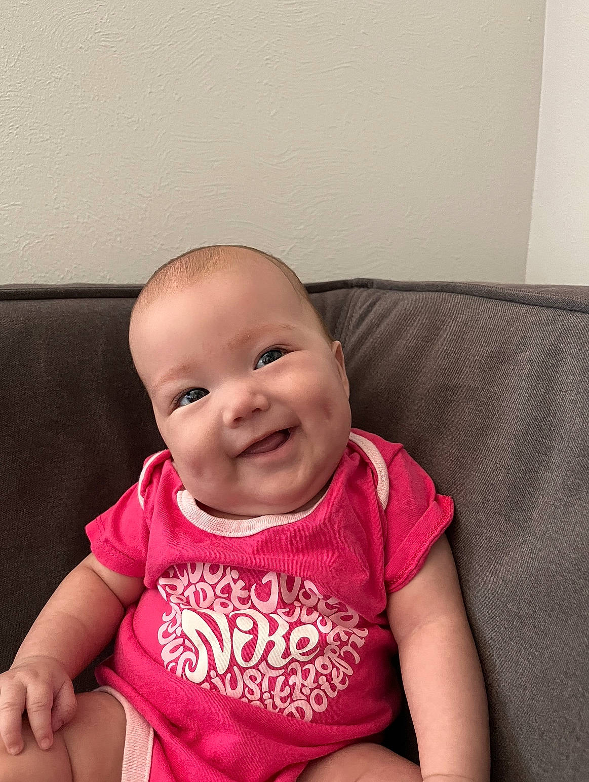 Aleaha joined the competition — help win amazing prizes! arm, baby, baby_toddler_clothing, cheek, chin, comfort, eye, face, facial_expression, hairstyle, happy, head, iris, joy, lip, mouth, person, product, skin, sleeve