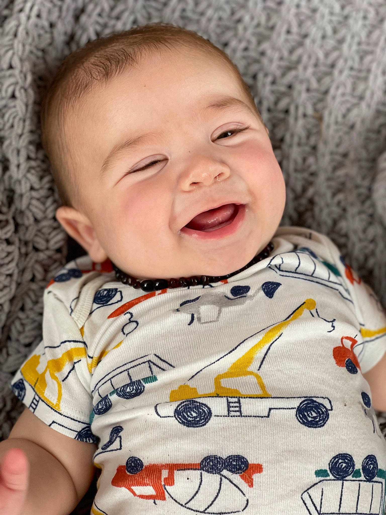 Creed joined the competition — help win amazing prizes! baby_toddler_clothing, cheek, chin, clothing, comfort, eye, face, facial_expression, head, lip, mouth, neck, nose, organ, person, photograph, skin, sleeve, smile, textile