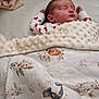 Lily-Rose a rejoint le concours — aidez-le/la à gagner de superbes lots ! newborn, baby, sleeping, blanket, crib, stuffed_toy, onesie, heart_pattern, soft_toy, peaceful, infant, cozy, cute, animal_print, sea_creatures, turtle, whale, dolphin, jellyfish, baby_bed