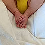 Lily-Rose participe au concours pour gagner de l'argent avec cette photo : baby, feet, toes, legs, yellow_onesie, blanket, white_blanket, soft_texture, infant, close_up, skin, newborn, child, cute, small, resting, folded_legs, baby_clothing, human_body, toddler