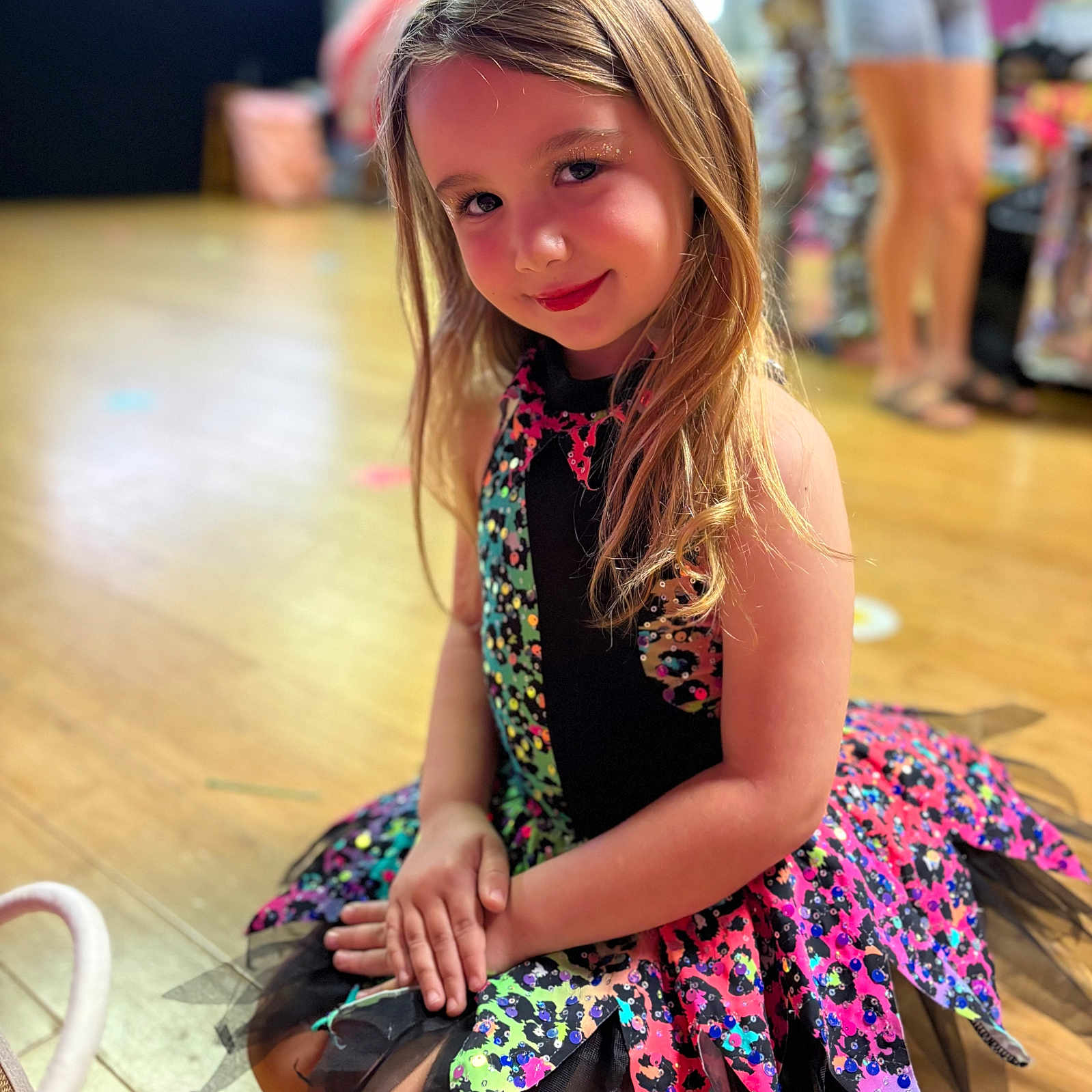 Brooklyn joined the competition — help win amazing prizes! bodypart, child, clothing, dress, eveningdress, face, female, finger, footwear, formalwear, girl, hand, hardwood, head, person, photography, portrait, shoe, shorts, wood