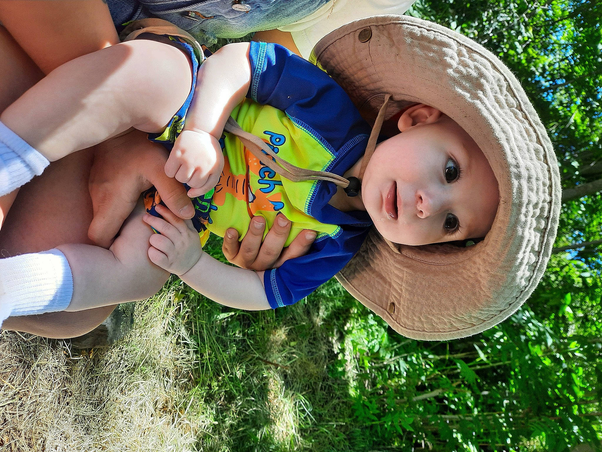 Lucio joined the competition — help win amazing prizes! baby, baby_toddler_clothing, child, fun, grass, grass_family, happy, hat, headwear, human_leg, lawn_ornament, leaf, leisure, people_in_nature, person, plant, recreation, skin, sun_hat, thigh