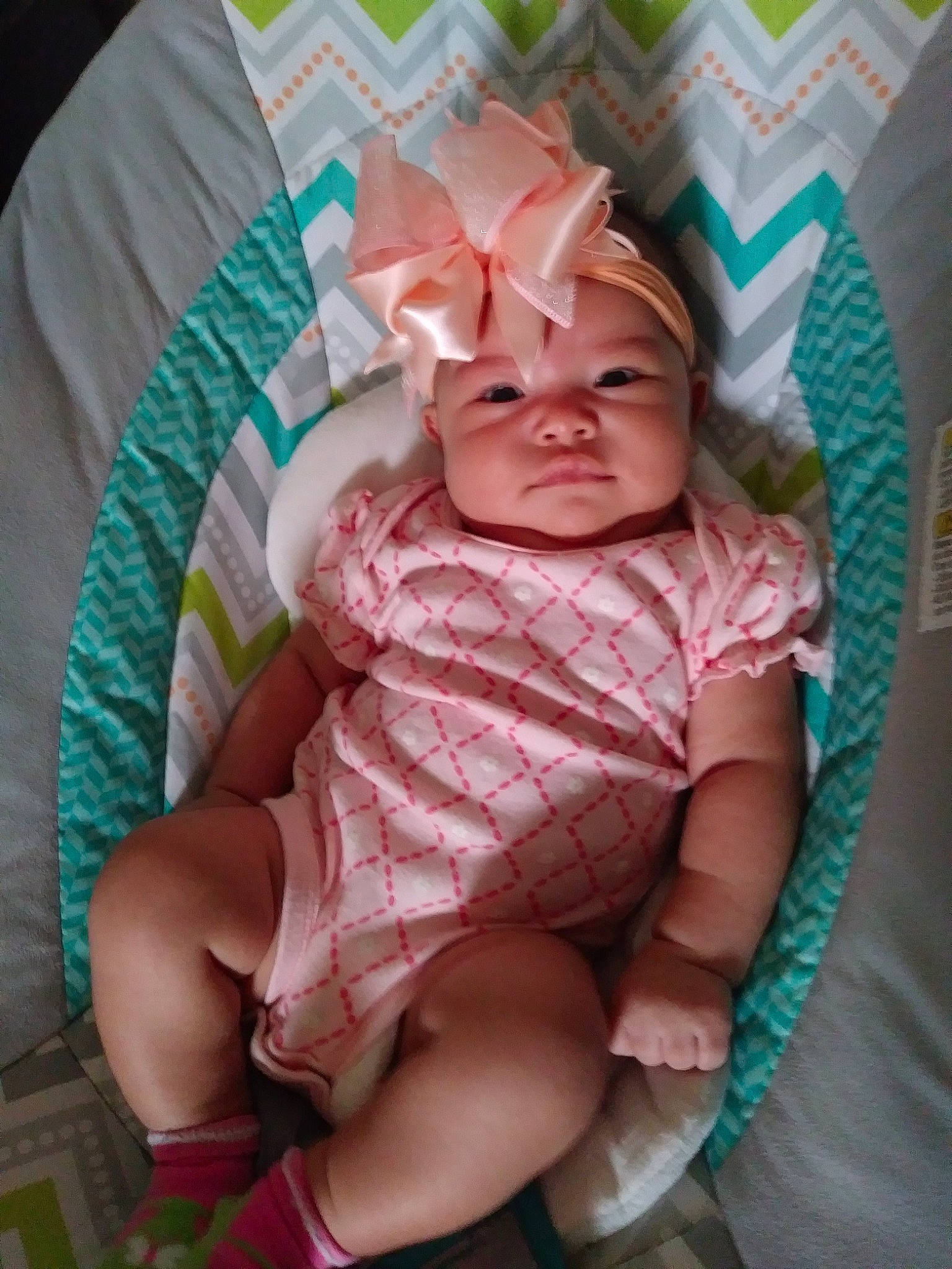 Alicia is registered to the contest to win money with this photo: baby, cheek, child, face, head, person, pink, skin, smile, toddler