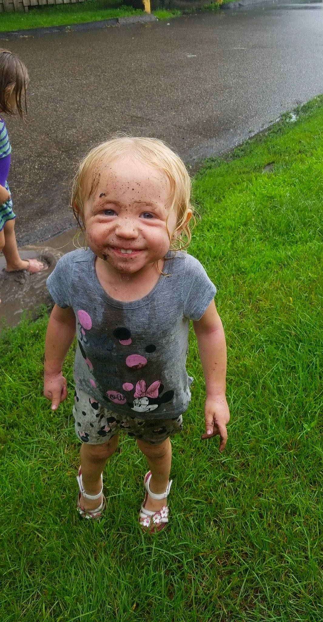 Ariella joined the competition — help win amazing prizes! child, fun, grass, joy, lawn, meadow, person, pink, plant, play, smile, summer, toddler