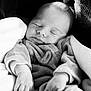 Eden a rejoint le concours — aidez-le/la à gagner de superbes lots ! baby, black_and_white, blanket, child, closeup, clothing, comfort, cozy, cute, face, hands, infant, monochrome, newborn, peaceful, portrait, relaxation, rest, sleeping, soft