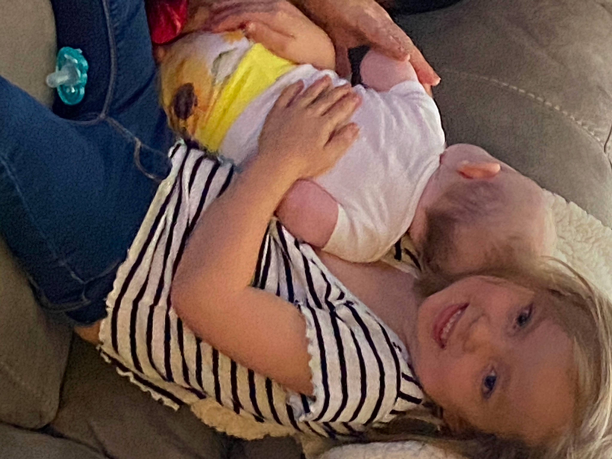 Makenna is registered to the contest to win money with this photo: arm, baby, birth, child, hand, joy, leg, person, photography, toddler