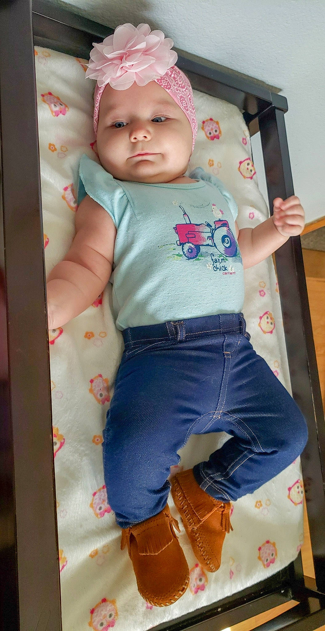 Aspen Marie joined the competition — help win amazing prizes! baby, cheek, child, jeans, person, toddler