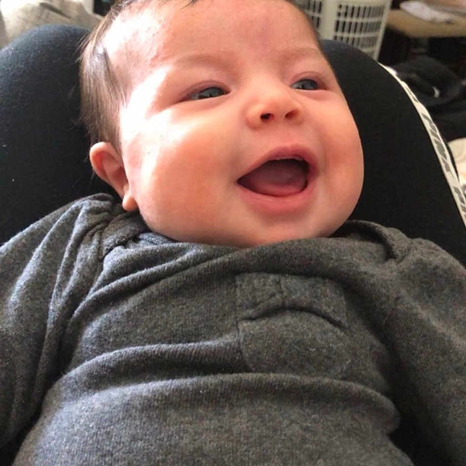 Emerald is registered to the contest to win money with this photo: baby, cheek, child, chin, ear, face, facial_expression, forehead, head, laugh, lip, mouth, nose, person, skin, smile, toddler