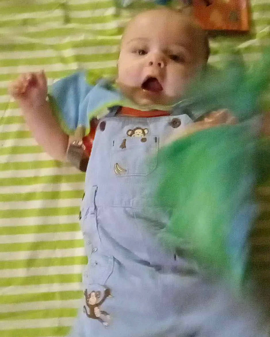 Nathaniel joined the competition — help win amazing prizes! baby, baby_products, baby_toddler_clothing, cheek, child, eye, face, gesture, grass, happy, head, linens, nose, people_in_nature, person, skin, sleeve, smile, t_shirt, textile