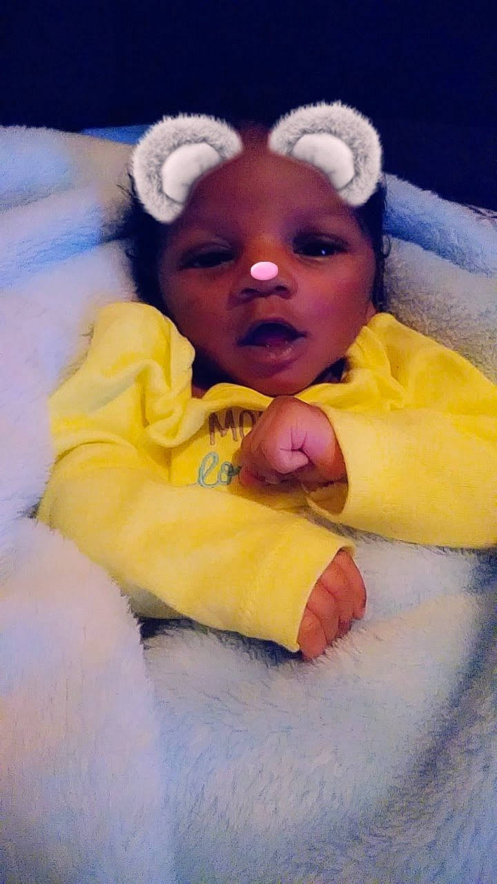 Raylin joined the competition — help win amazing prizes! bedtime, child, face, fun, girl, head, infant, iris, lip, person, product, skin, sleep, smile, toddler, yellow