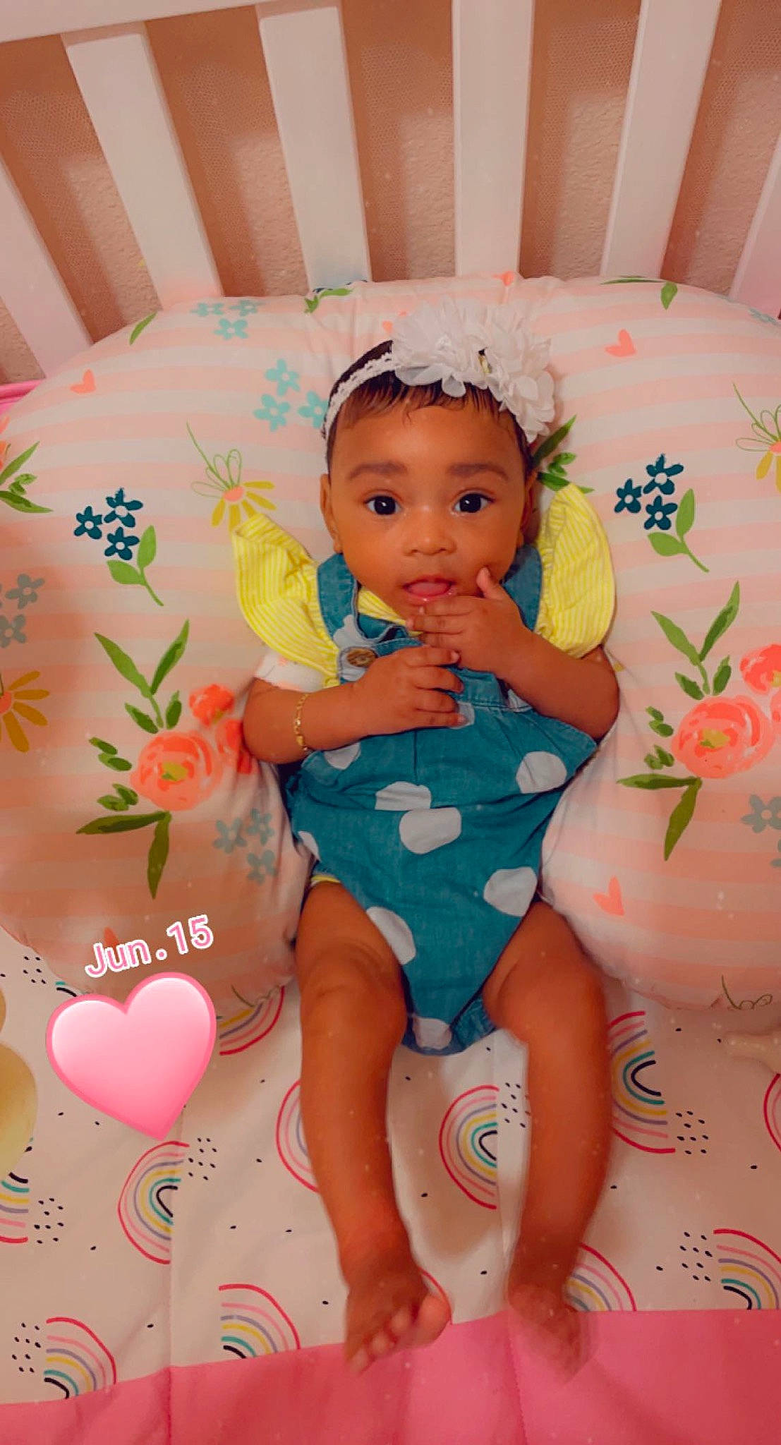 Aurora joined the competition — help win amazing prizes! baby, baby_toddler_clothing, chair, cheek, eye, face, facial_expression, finger, happy, head, human, leg, person, pink, product, skin, stomach, textile, thigh, toddler