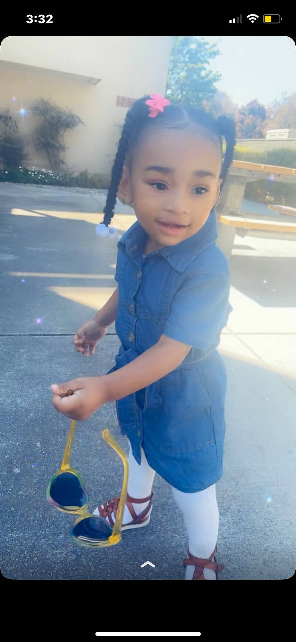 Aurora is registered to the contest to win money with this photo: asphalt, child, electric_blue, eye, face, fun, grass, hair, happy, head, human_leg, leisure, light, person, photograph, shorts, smile, snapshot, standing, toddler