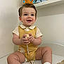Elijah-James joined the competition — help win amazing prizes! toddler, child, smiling, blue_eyes, yellow_romper, white_socks, sitting, rattle, toy, teddy_bear, baby_shoes, shelf, indoors, happy, cute, portrait, baby, hands, face, skin