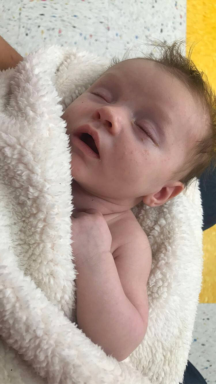 Emerie Maelynn Rickman joined the competition — help win amazing prizes! baby, cheek, chin, comfort, ear, eyebrow, eyelash, finger, hairstyle, headgear, iris, linens, lip, mammal, mouth, neck, nose, person, skin, textile