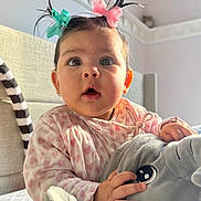 Avna joined the competition — help win amazing prizes! accessories, baby, bodypart, clothing, couch, dress, face, finger, furniture, hair, hand, happy, head, jewelry, newborn, person, photography, portrait, sitting, smile