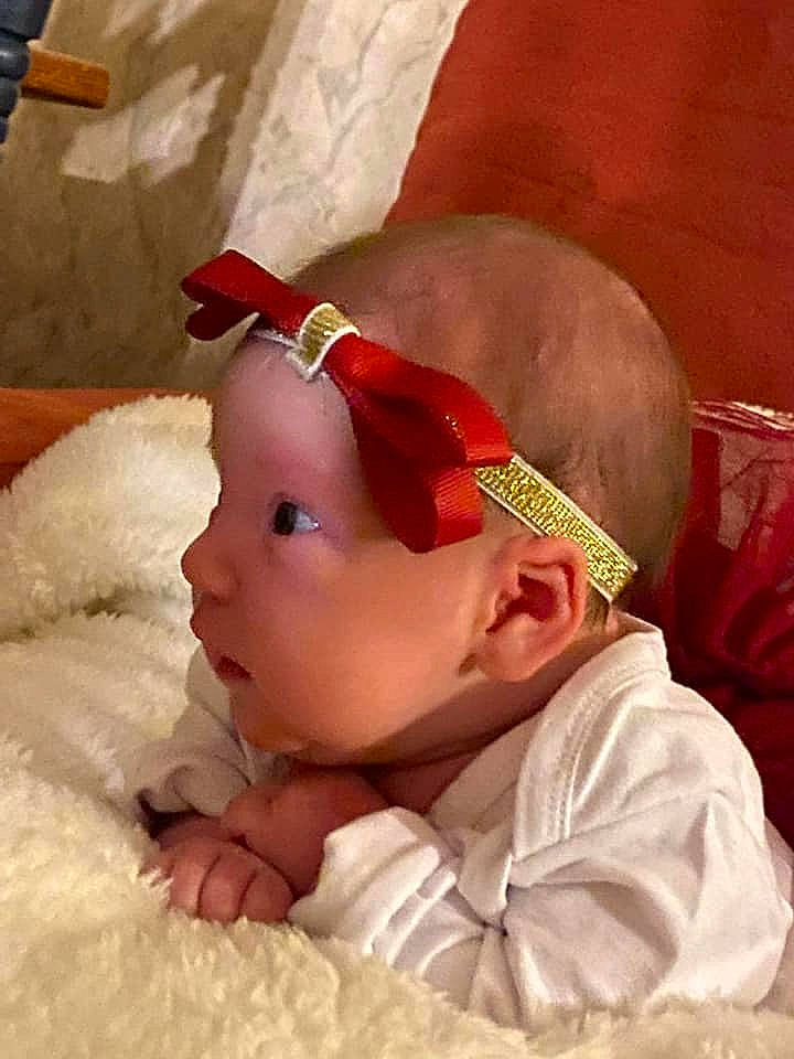 Alexandria is registered to the contest to win money with this photo: baby, baby_toddler_clothing, cheek, child, child_model, costume, costume_accessory, costume_hat, ear, embellishment, fashion_accessory, hair_accessory, headband, headgear, headpiece, human, person, toddler