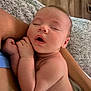 Adley is registered to the contest to win money with this photo: baby, sleeping, infant, arm, hand, face, skin, blanket, comfort, rest, peaceful, closeup, person, newborn, human, nap, cuddle, soft, relaxation, indoors