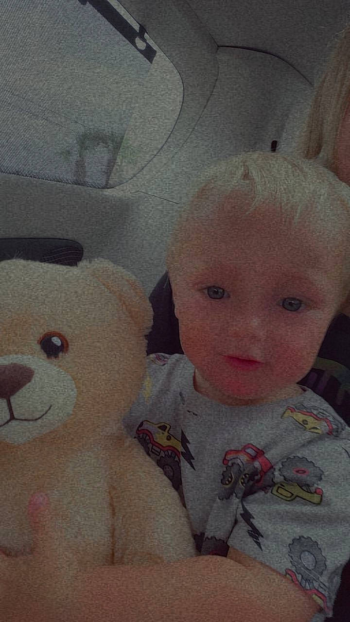 Parker joined the competition — help win amazing prizes! art, baby, cheek, child, doll, eye, eyelash, fun, happy, nose, person, room, selfie, skin, smile, stuffed_toy, teddy_bear, textile, toddler, toy